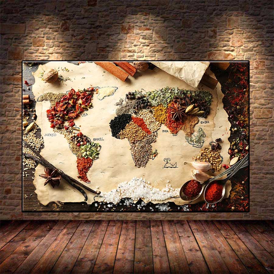 Resin Art World - الماس الفسيفساء صورة التوابل والتوابل ملعقة