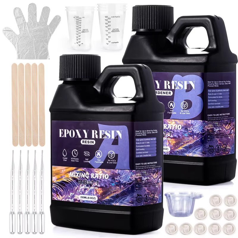 Epoxy Resin Ab - مزيج سهل 1:1 طقم راتنجات الايبوكسي