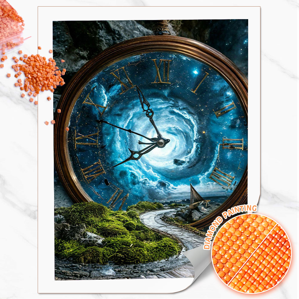 Resin Art Watch - لوحة فنية مزخرفة من هواكان بتصميم