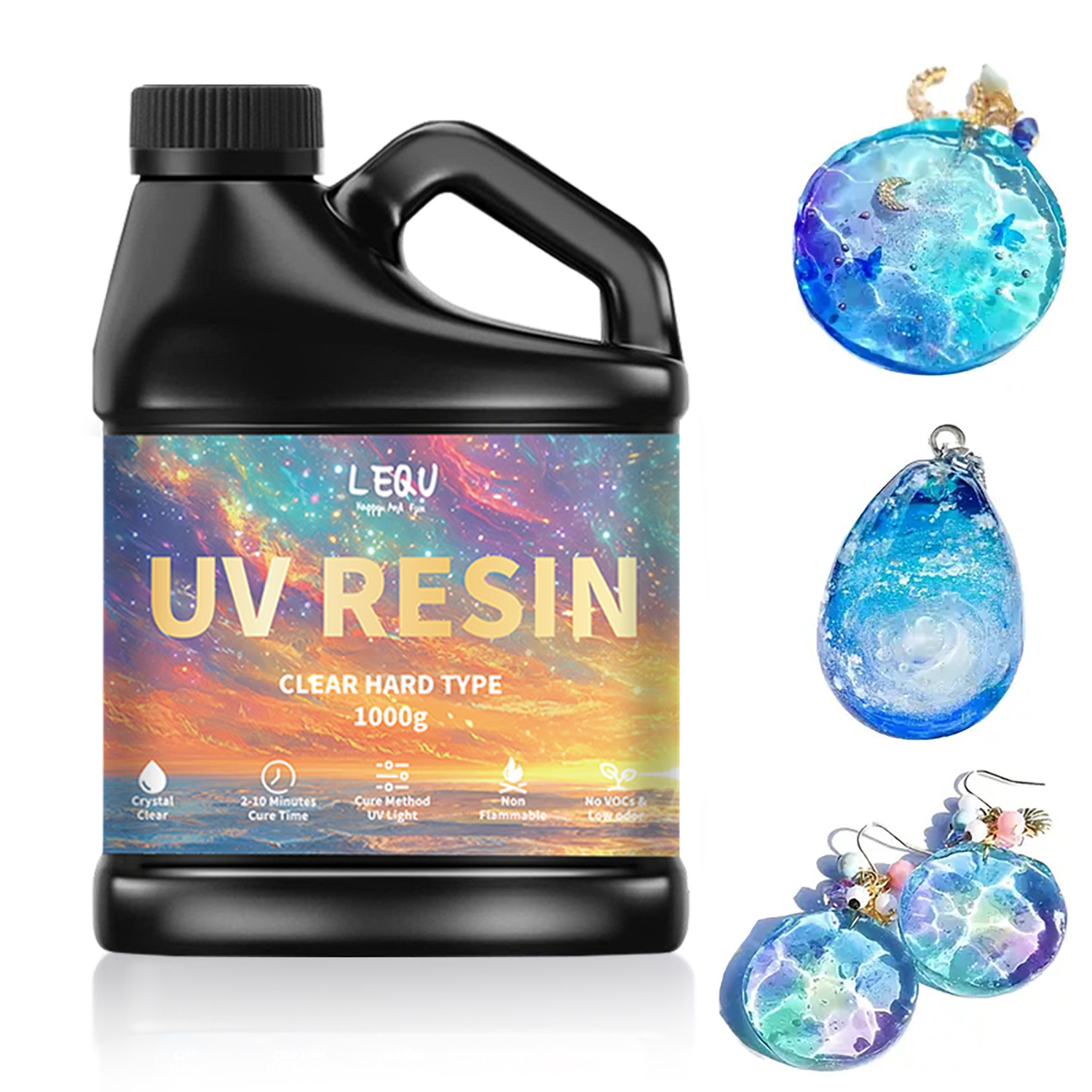 Epoxy Resin Ab - 100/200/500/1000 جرام UV راتنجات الايبوكسي الغراء
