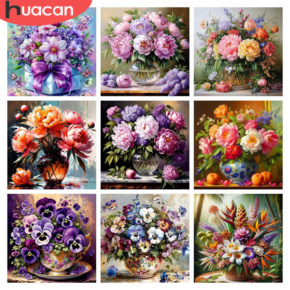 HUACAN 5D الماس الفسيفساء روز  - مراجعة Resin Art Of Rose وسعره