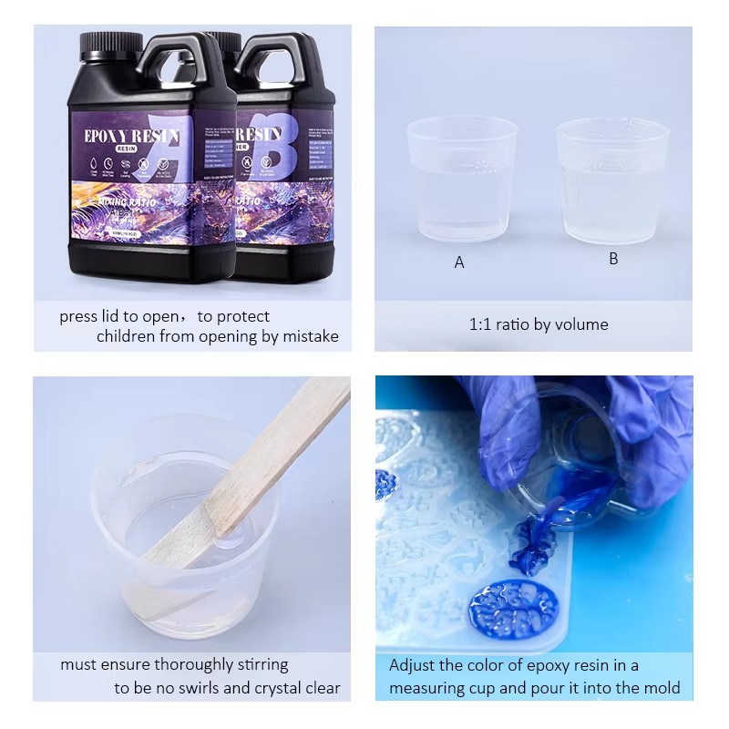 مزيج سهل 1:1 طقم راتنجات الايب - مراجعة Epoxy Resin Ab وسعره