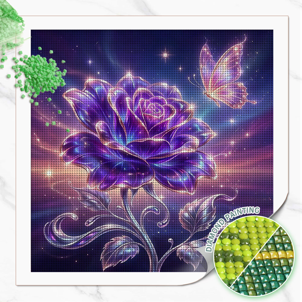لوحات فنية مزخرفة بالألماس من  - مراجعة Resin Art Of Rose وسعره