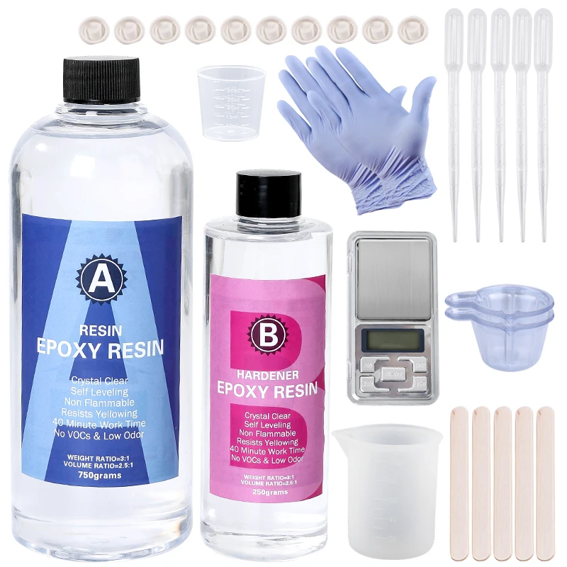 طقم راتنجات الايبوكسي كريستال  - مراجعة Epoxy Resin Ab وسعره