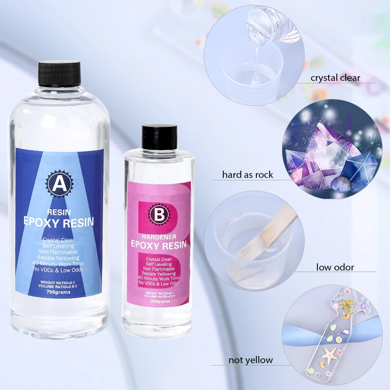 طقم راتنجات الايبوكسي كريستال  - مراجعة Epoxy Resin Ab وسعره