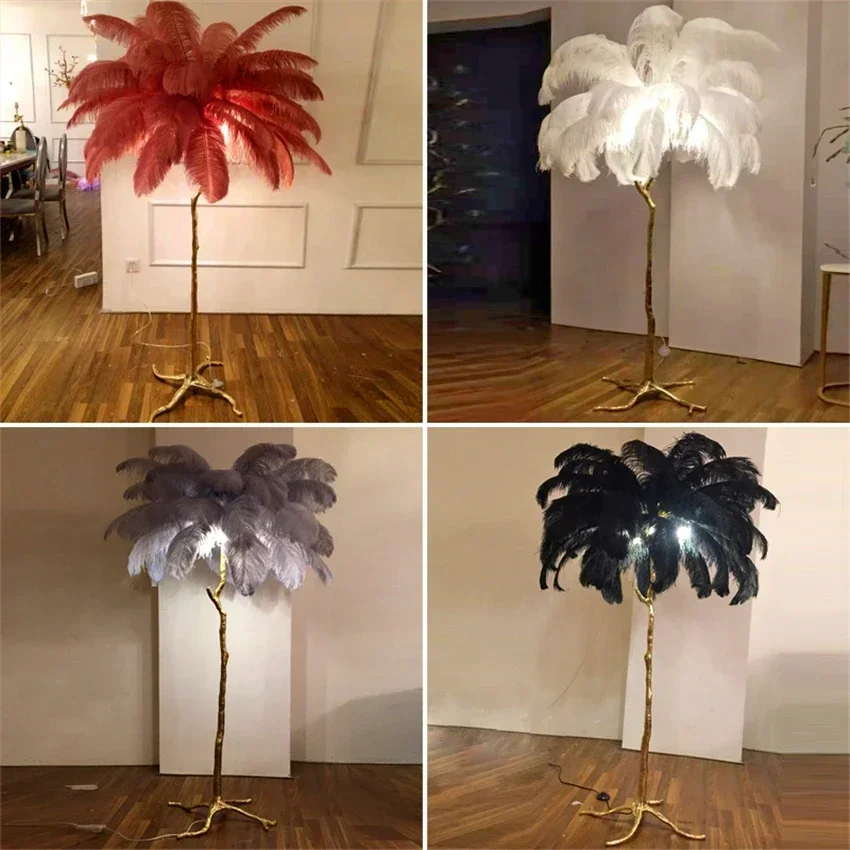 الحديثة Led النعامة ريشة مصابي - مراجعة Resin Art And Deco وسعره