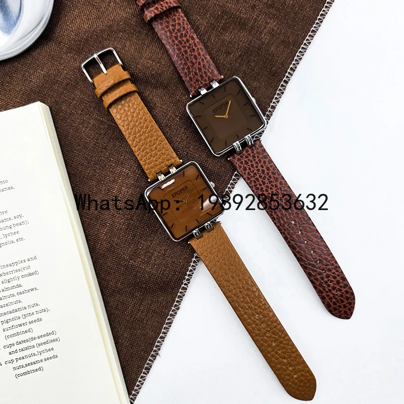 ساعة يد كوارتز مربعة X-14 راقي - مراجعة Resin Art Watch وسعره