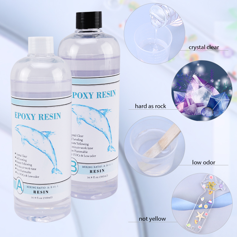 1:1 واضح راتنجات الايبوكسي كري - مراجعة Epoxy Resin Ab وسعره