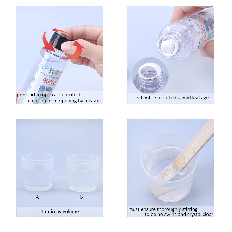 1:1 واضح راتنجات الايبوكسي كري - مراجعة Epoxy Resin Ab وسعره