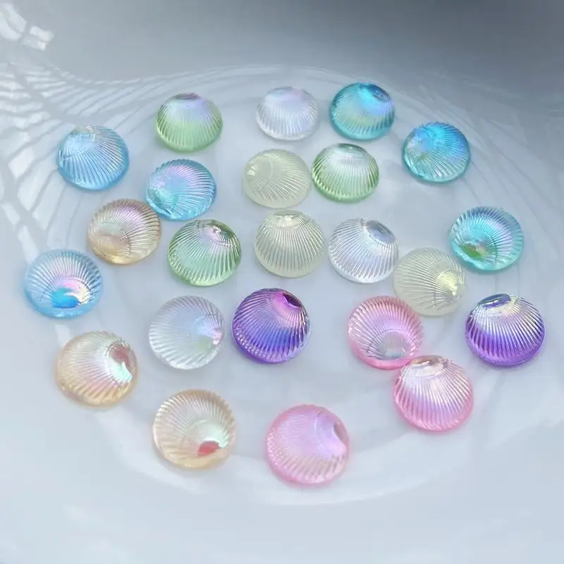 100 قطعة قذائف دائرية ثلاثية ا - مراجعة Resin Art Earrings Design وسعره
